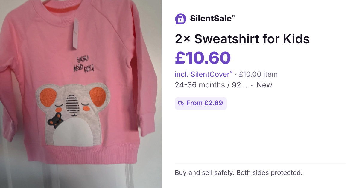 2× Sweatshirt for Kids