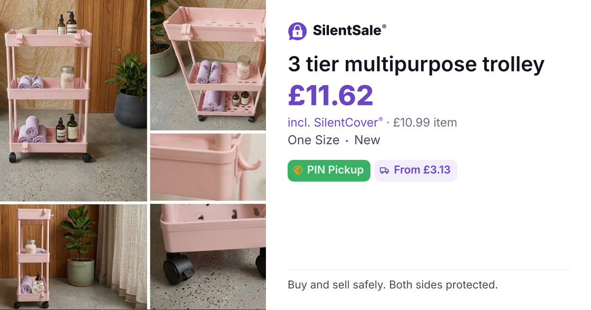 3 tier multipurpose trolley 