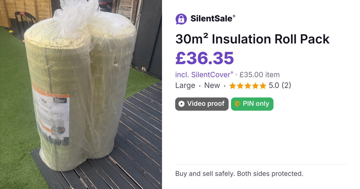 30m² Insulation Roll Pack 