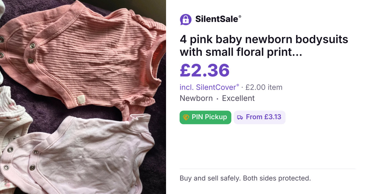 4 pink baby newborn bodysuits with small floral print #babygirl #floral