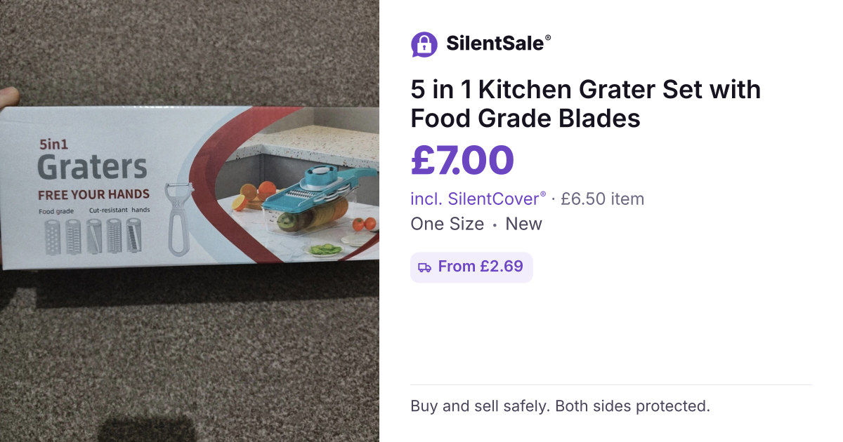 5 in 1 Kitchen Grater Set with Food Grade Blades