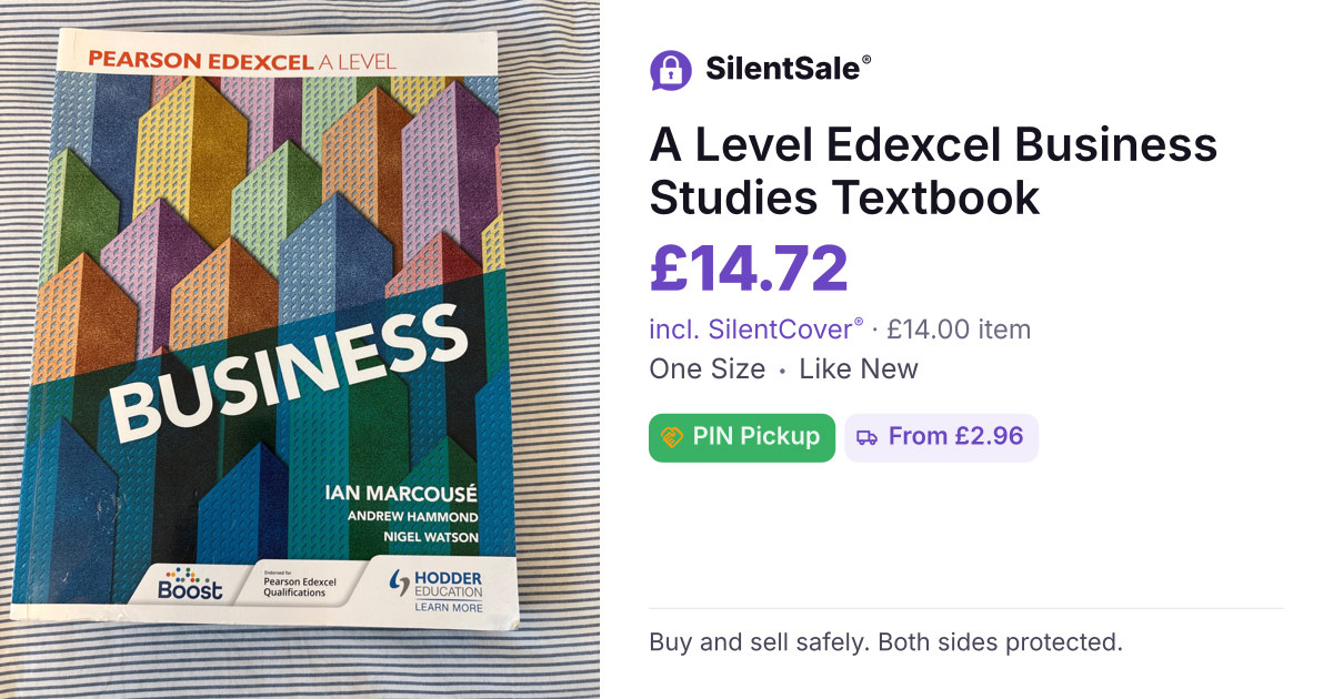A Level Edexcel Business Studies Textbook