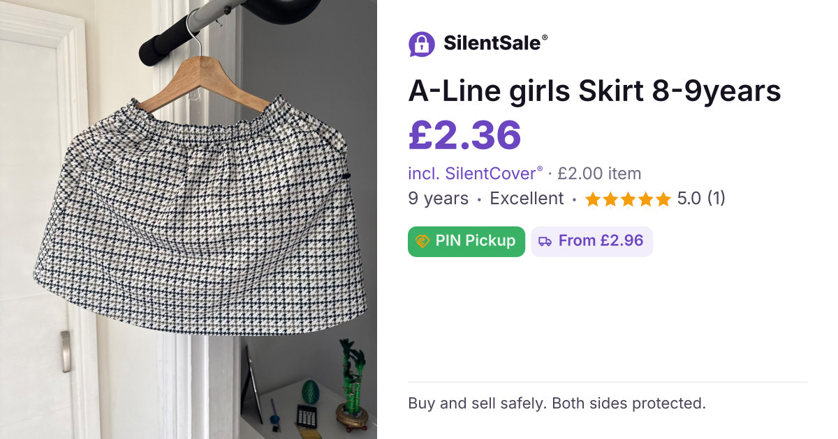  A-Line girls Skirt 8-9years