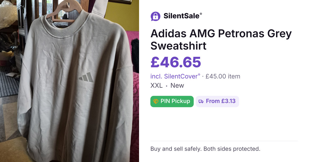 Adidas AMG Petronas Grey Sweatshirt