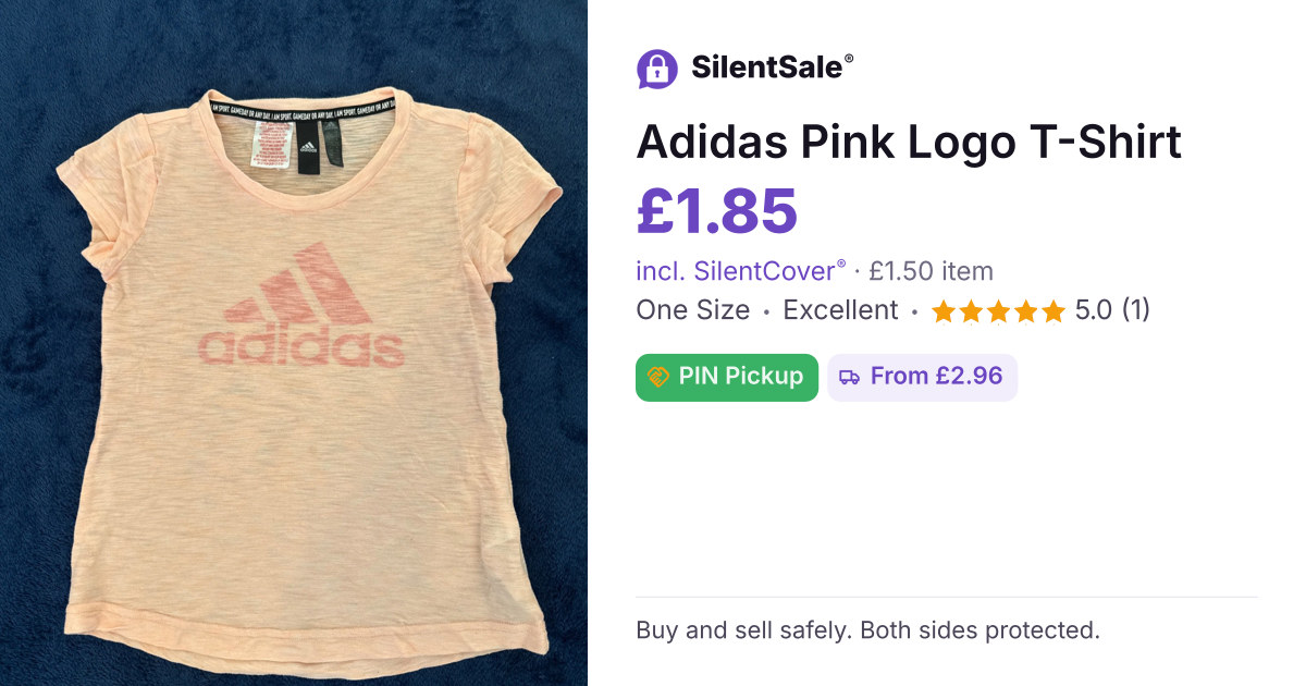 Adidas Pink Logo T-Shirt
