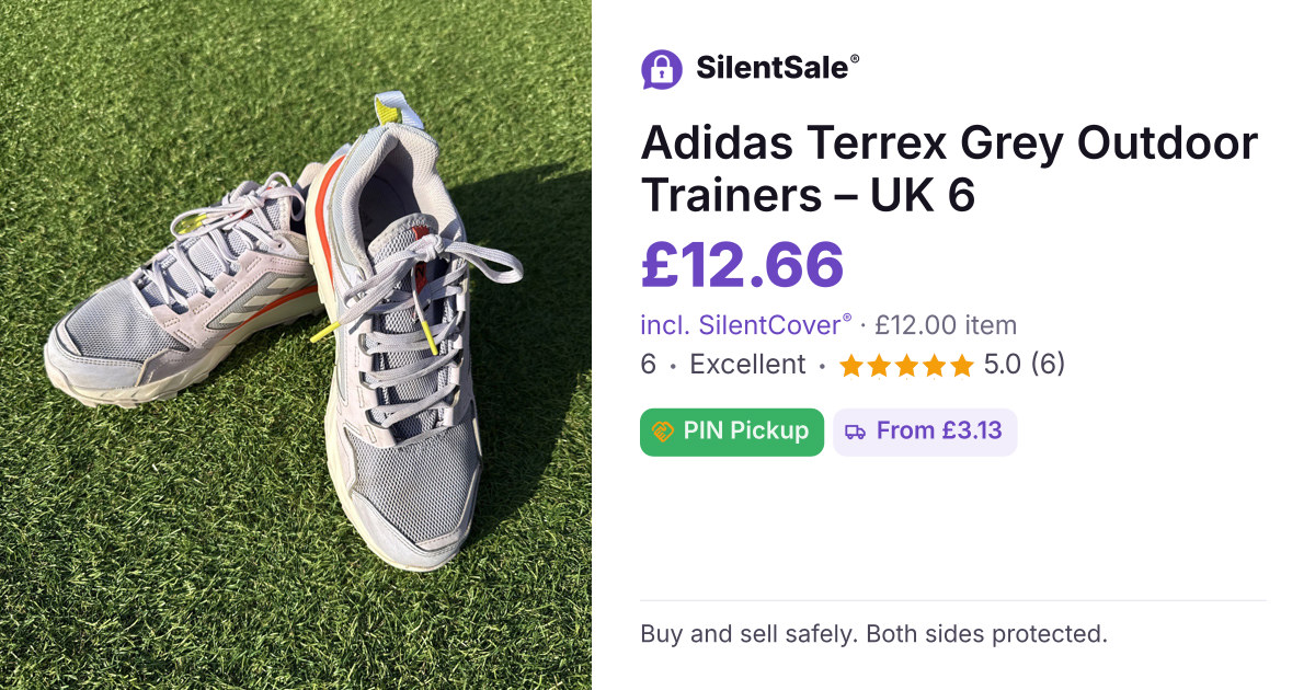 Adidas Terrex Grey Outdoor Trainers – UK 6