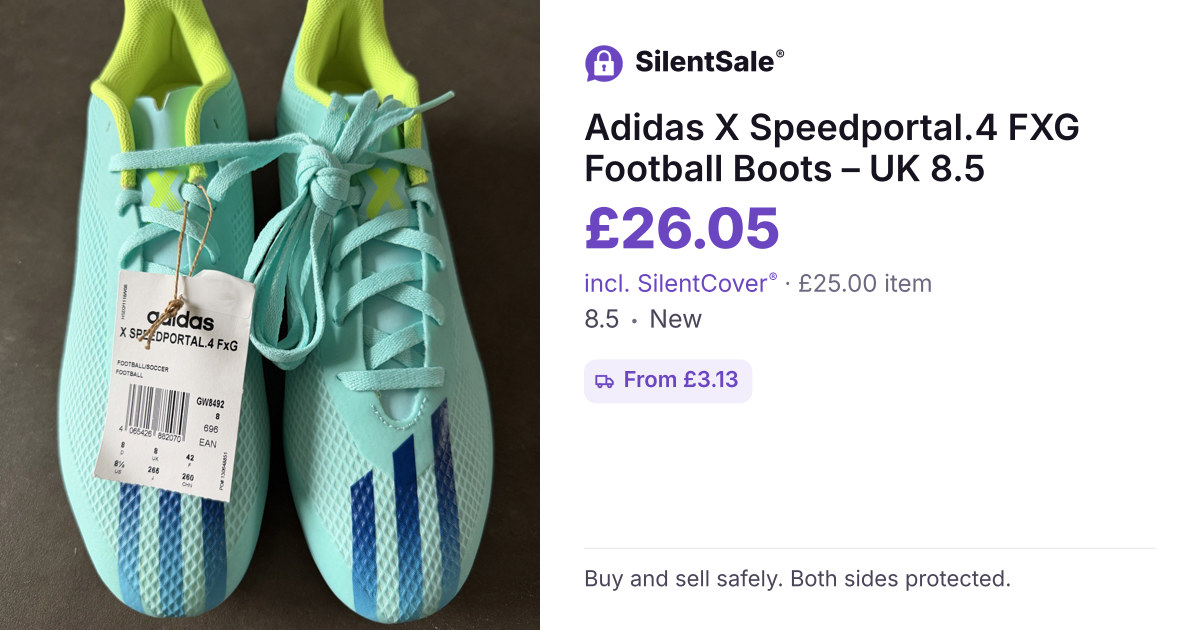 Adidas X Speedportal.4 FXG Football Boots – UK 8.5
