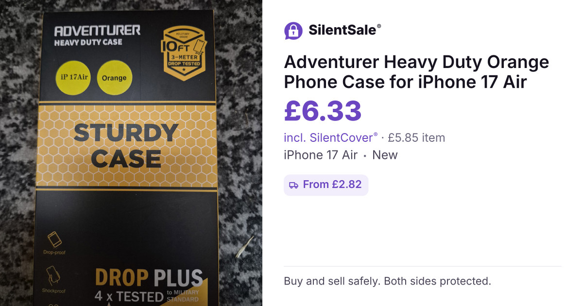 Adventurer Heavy Duty Orange Phone Case for iPhone 17 Air