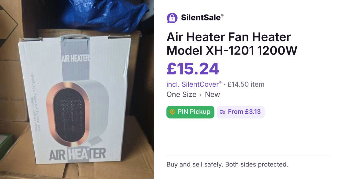Air Heater Fan Heater Model XH-1201 1200W