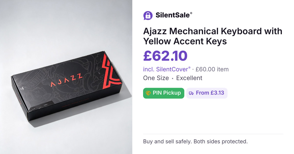 Ajazz Mechanical Keyboard with Yellow Accent Keys