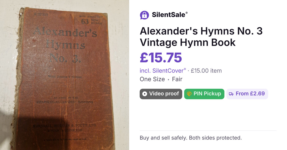 Alexander's Hymns No. 3 Vintage Hymn Book