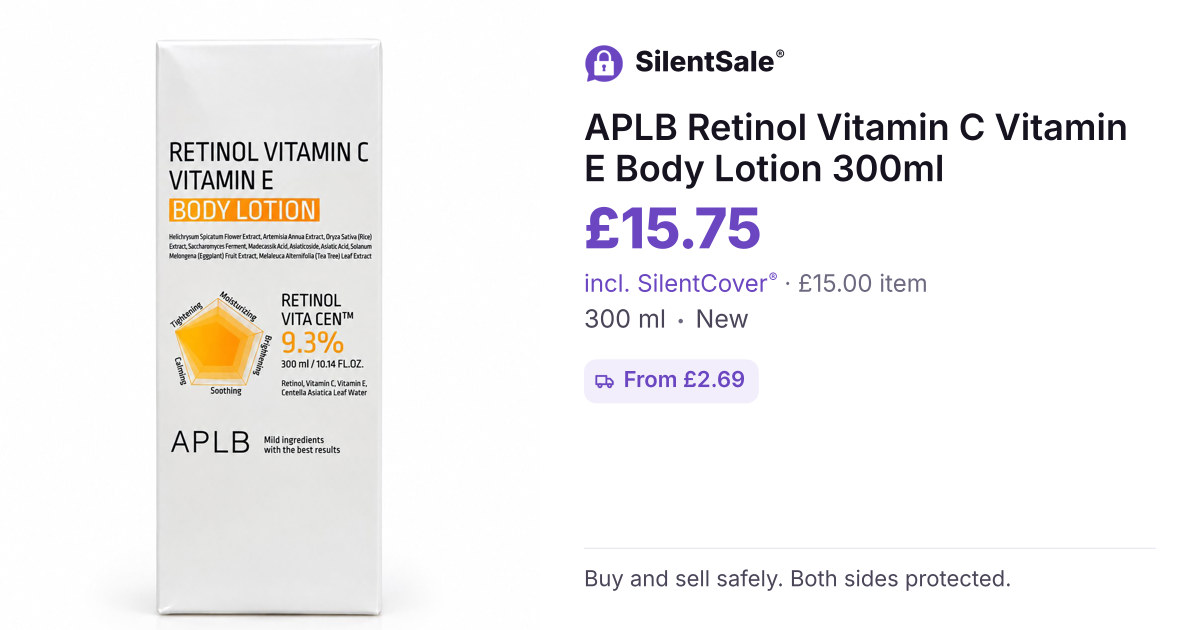 APLB Retinol Vitamin C Vitamin E Body Lotion 300ml