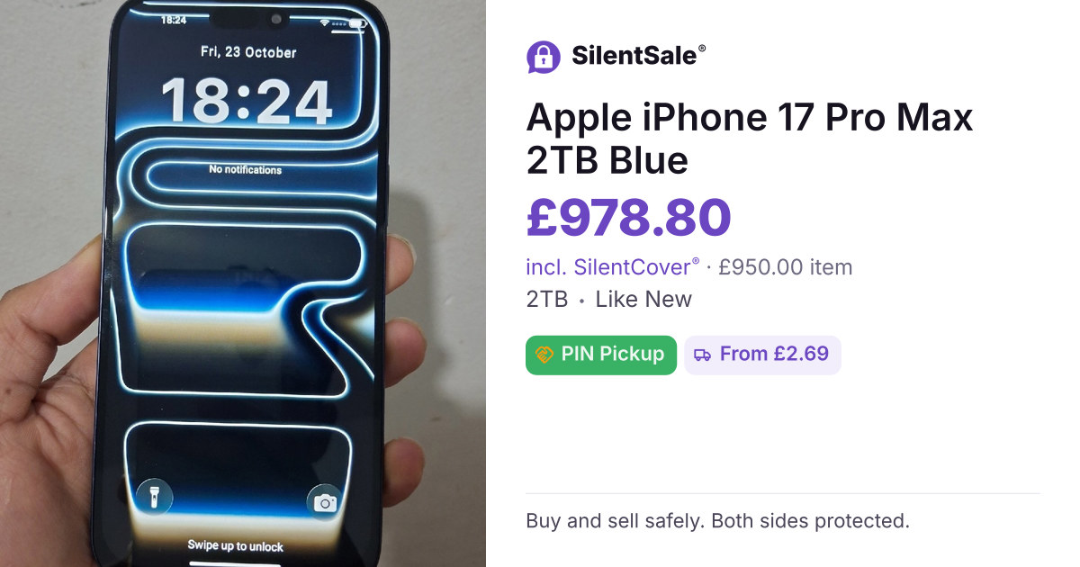 Apple iPhone 17 Pro Max 2TB Blue
