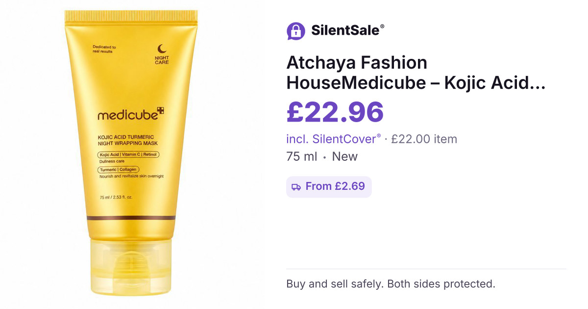 Atchaya Fashion HouseMedicube – Kojic Acid Turmeric Night Wrapping Mask, 75ml