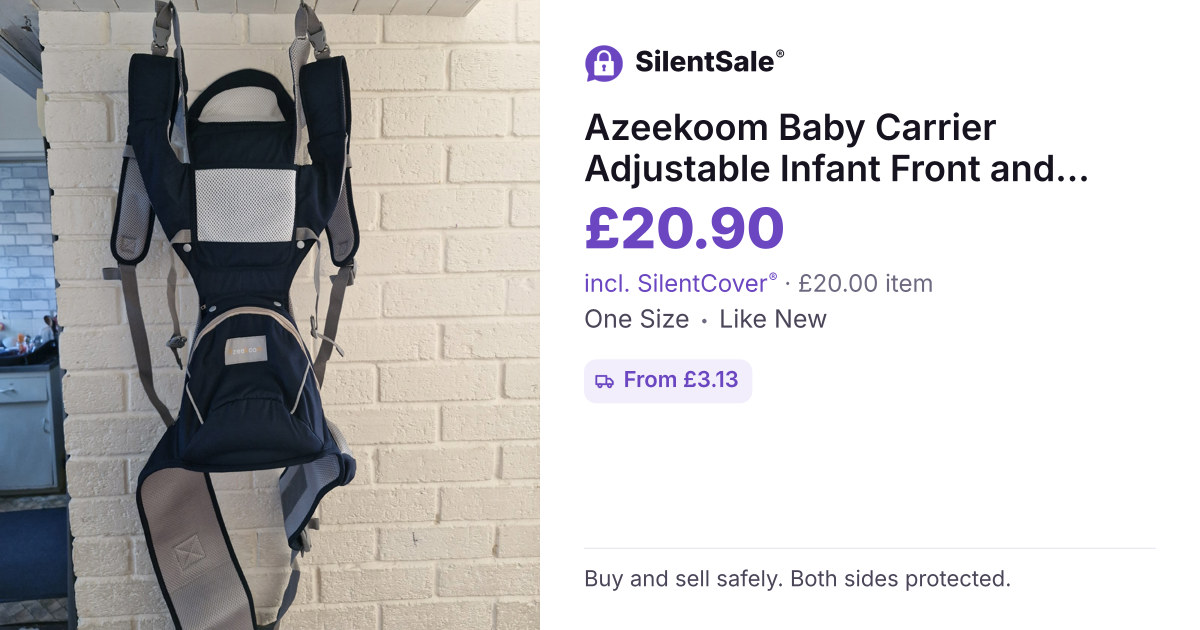 Azeekoom Baby Carrier Adjustable Infant Front and Back Carrier
