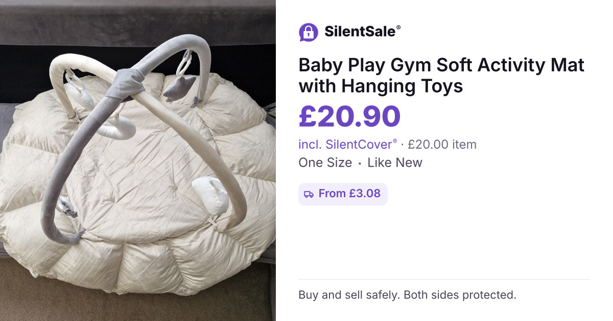 Baby Play Gym Soft Activity Mat with Hanging Toys