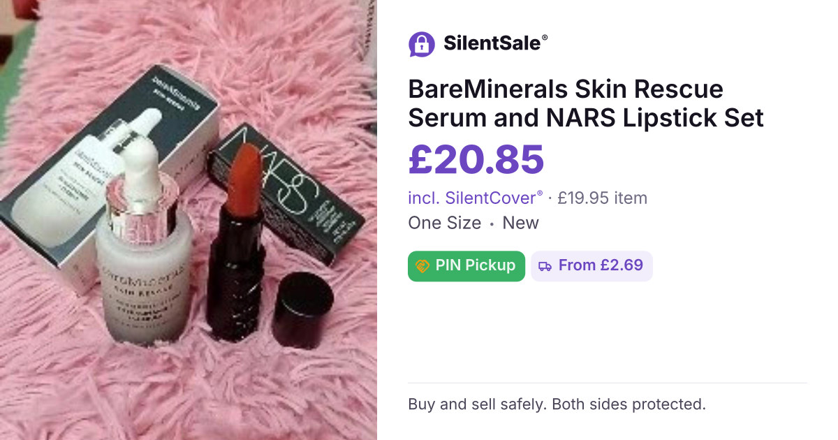 BareMinerals Skin Rescue Serum and NARS Lipstick Set