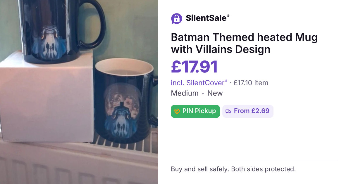 Batman Themed heated Mug with Villains Design