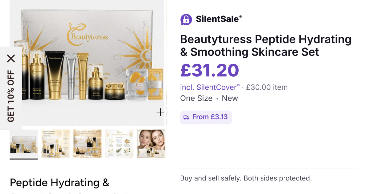 Beautyturess Peptide Hydrating & Smoothing Skincare Set