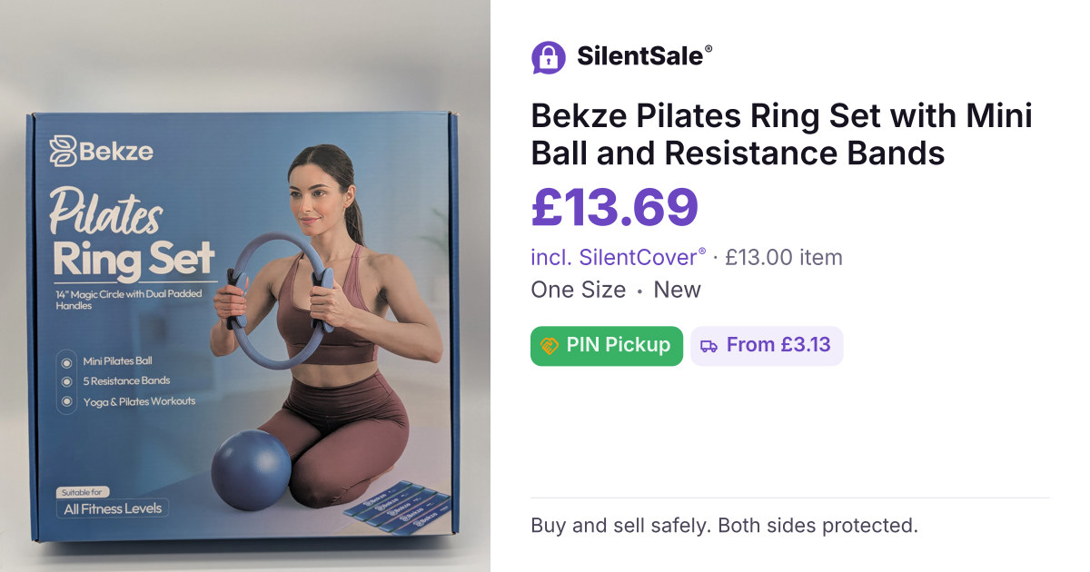 Bekze Pilates Ring Set with Mini Ball and Resistance Bands