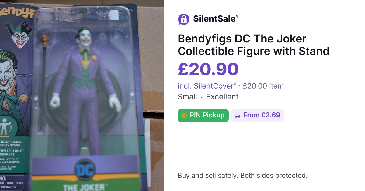 Bendyfigs DC The Joker Collectible Figure with Stand