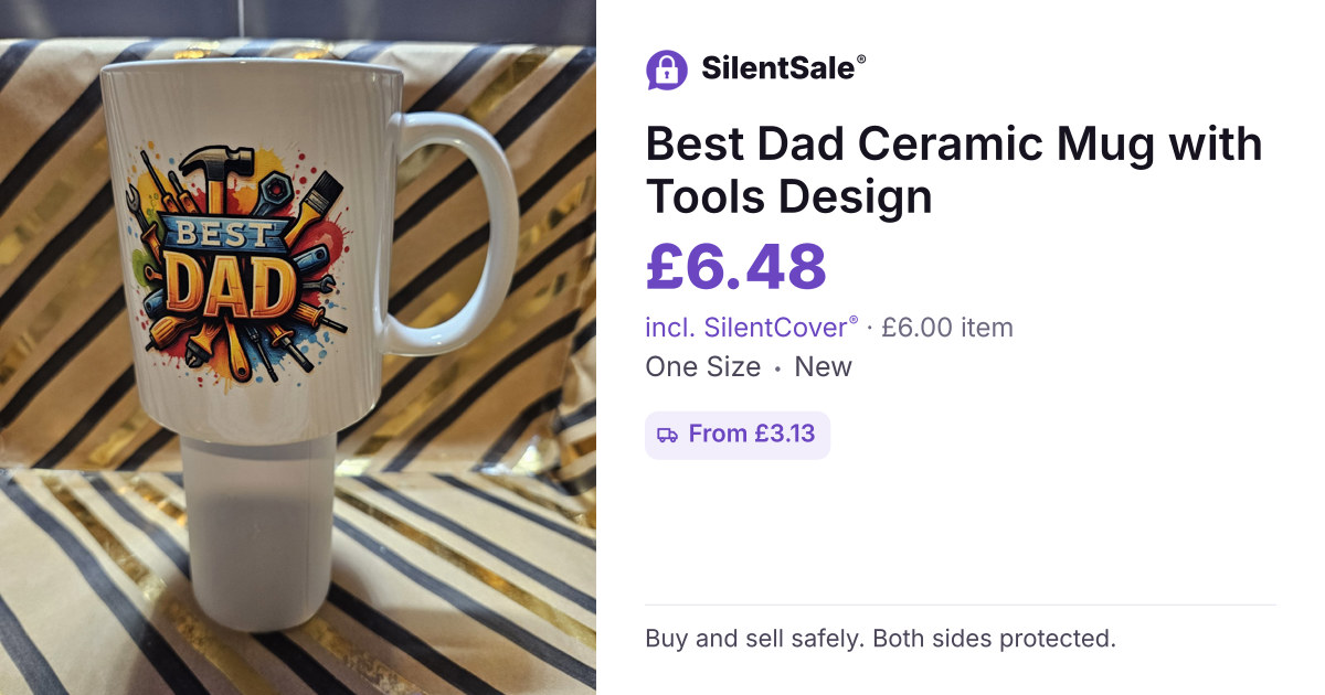 Best Dad Ceramic Mug with Tools Design