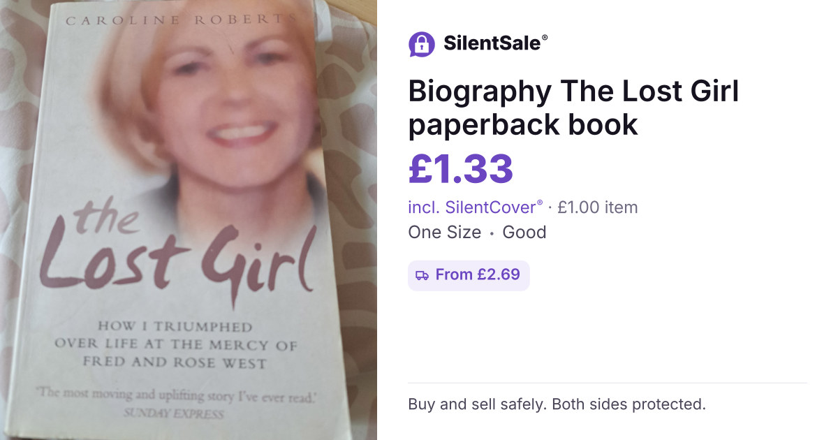 Biography The Lost Girl paperback book 