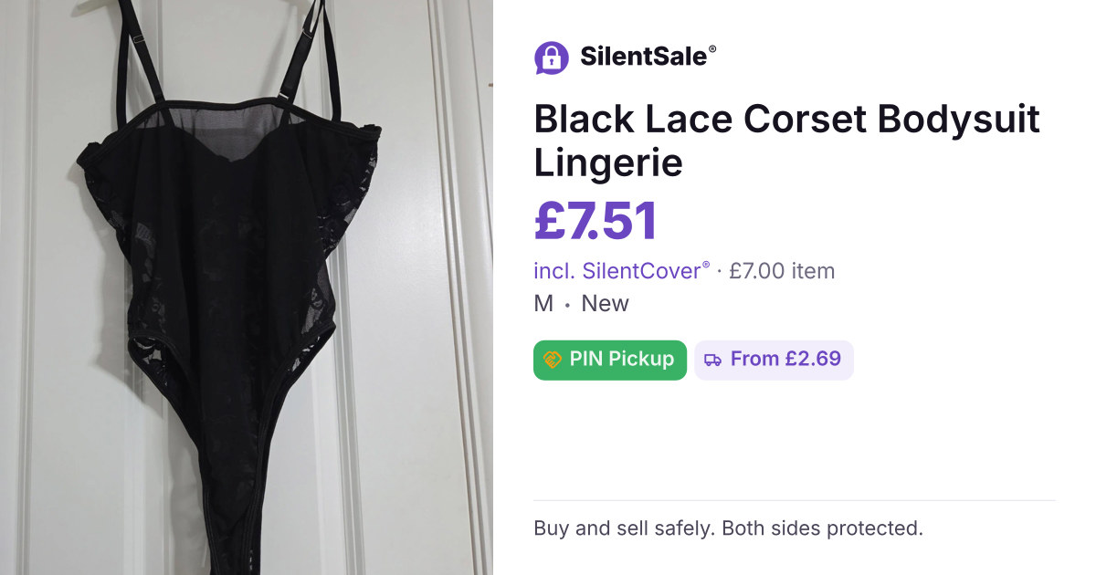 Black Lace Corset Bodysuit Lingerie