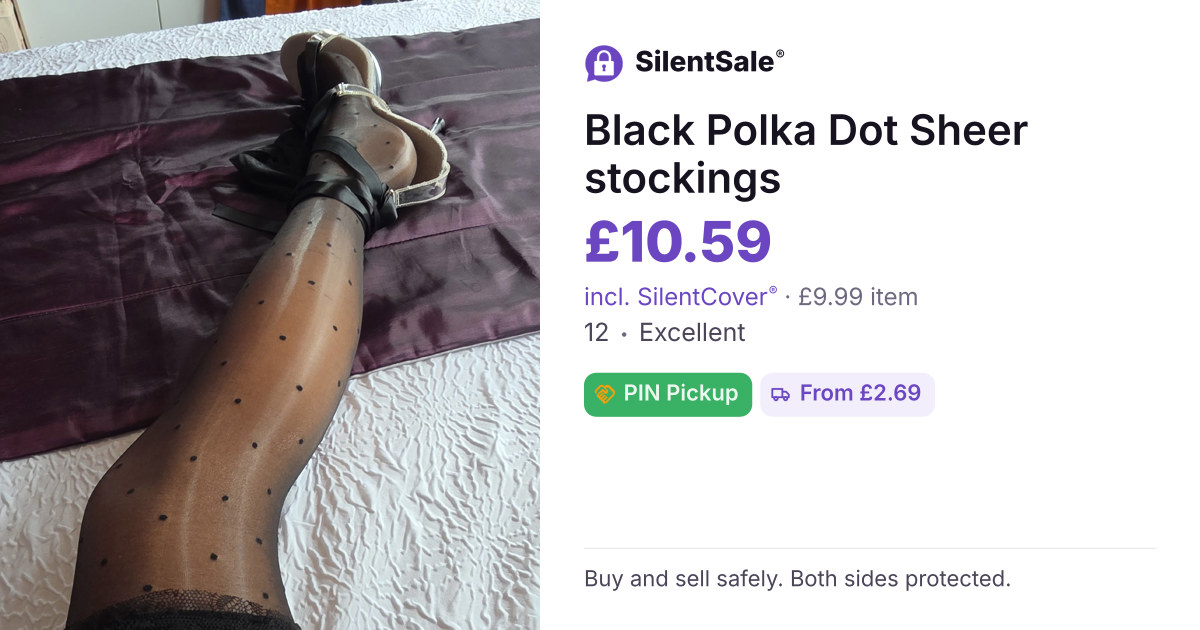 Black Polka Dot Sheer stockings 
