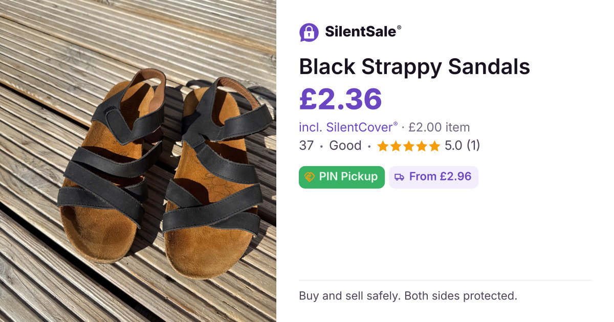 Black Strappy Sandals