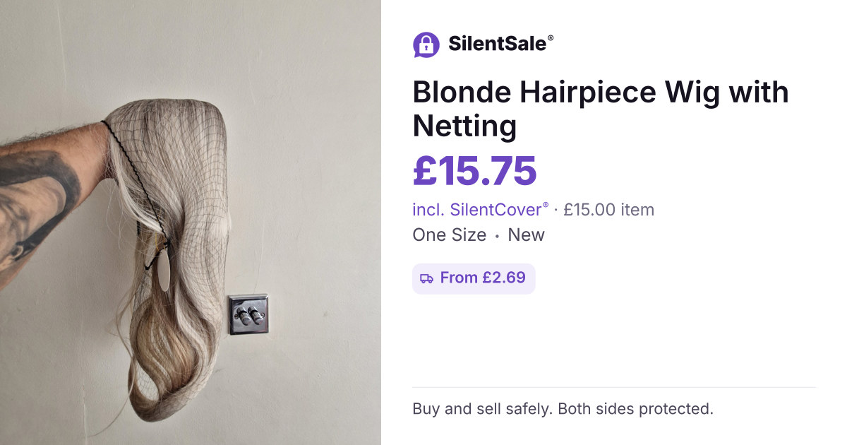 Blonde Hairpiece Wig with Netting