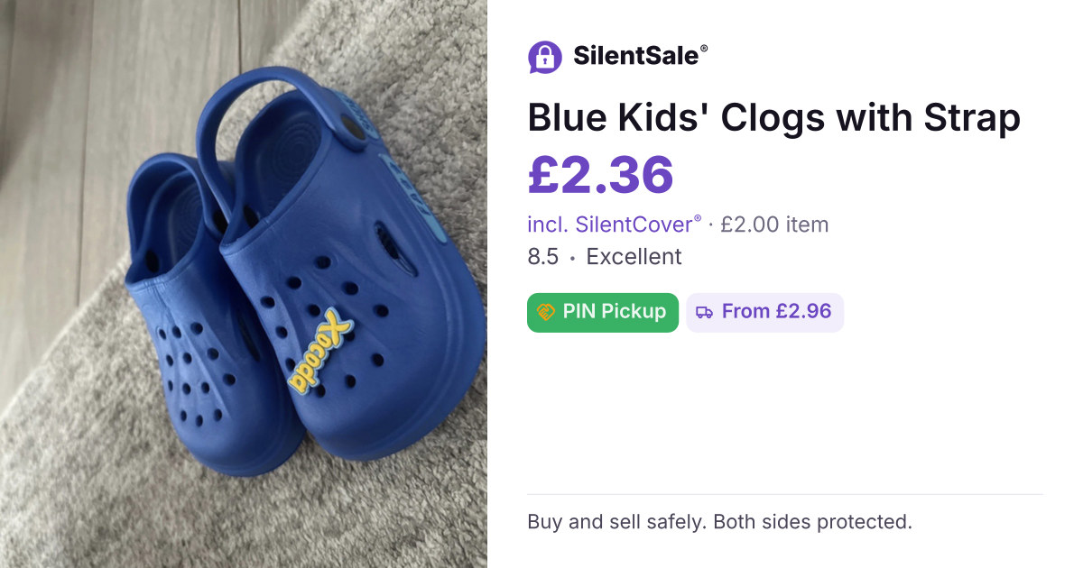 Blue Kids' Clogs with Strap