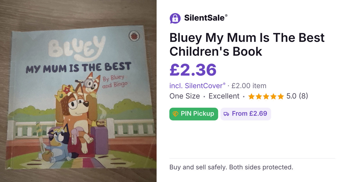 Bluey My Mum Is The Best Children's Book