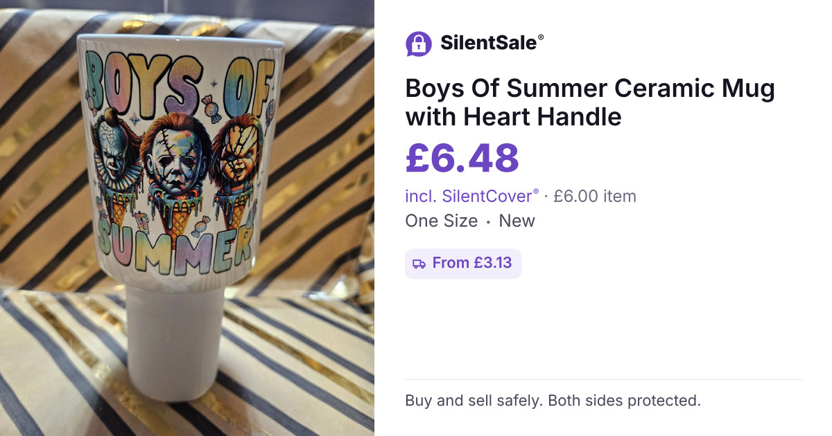 Boys Of Summer Ceramic Mug with Heart Handle