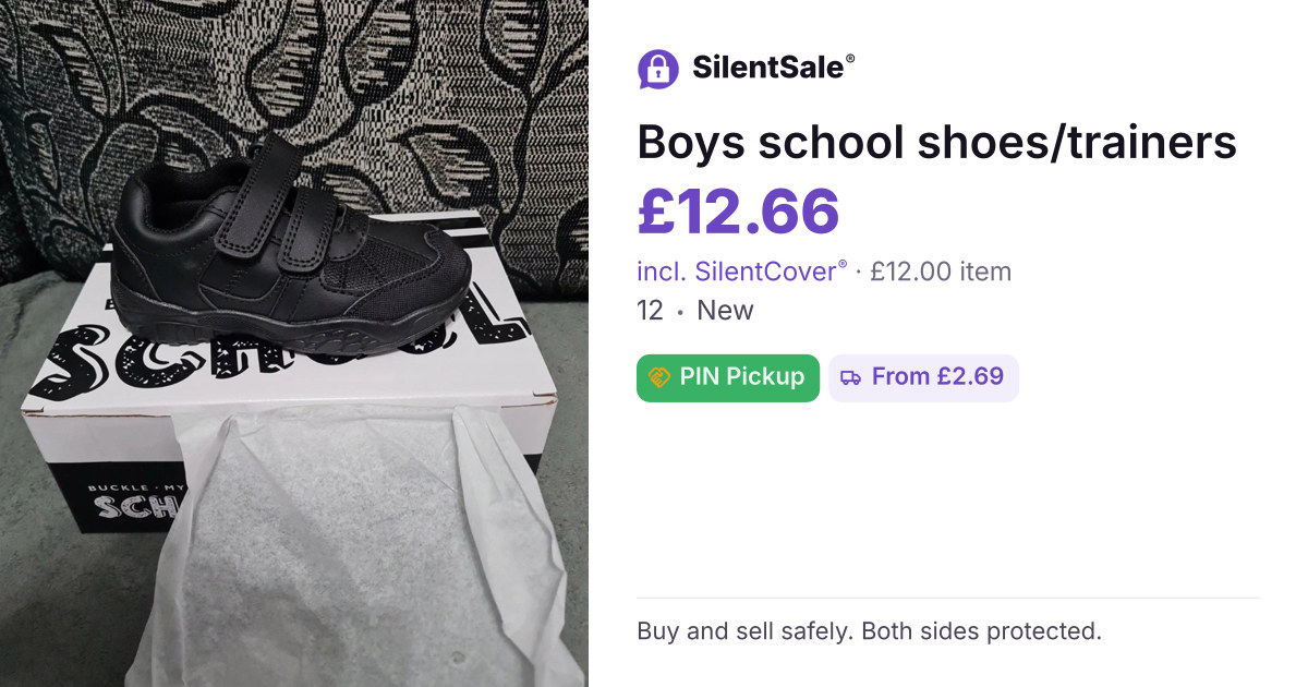 Boys school shoes/trainers 