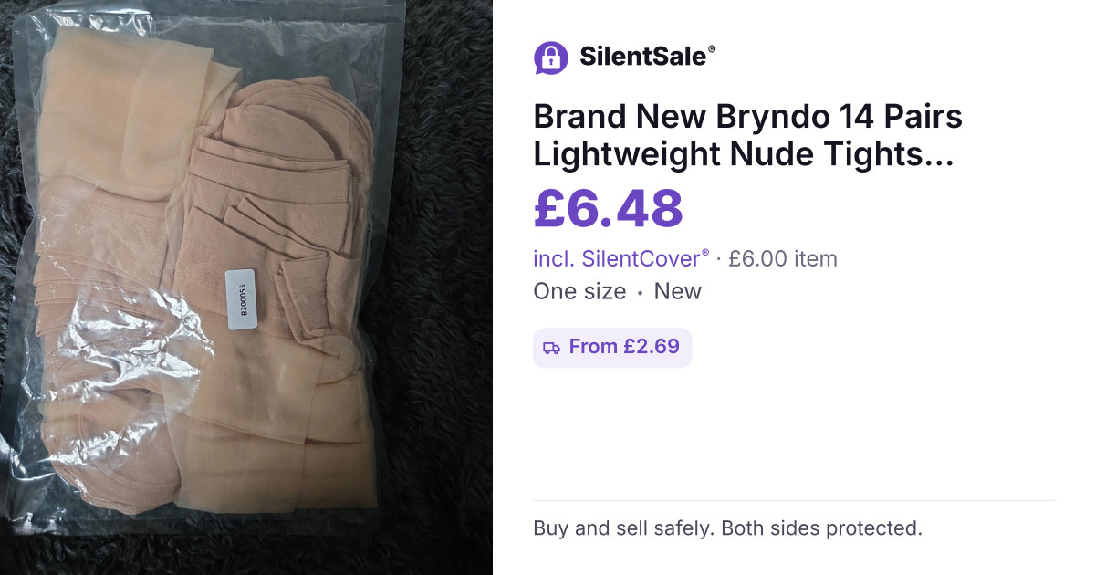 Brand New Bryndo 14 Pairs Lightweight Nude Tights Hosiery Pack