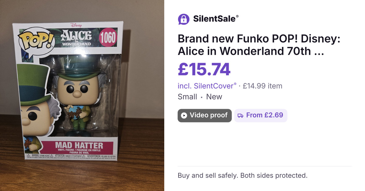 Brand new Funko POP! Disney: Alice in Wonderland 70th - Mad Hatter