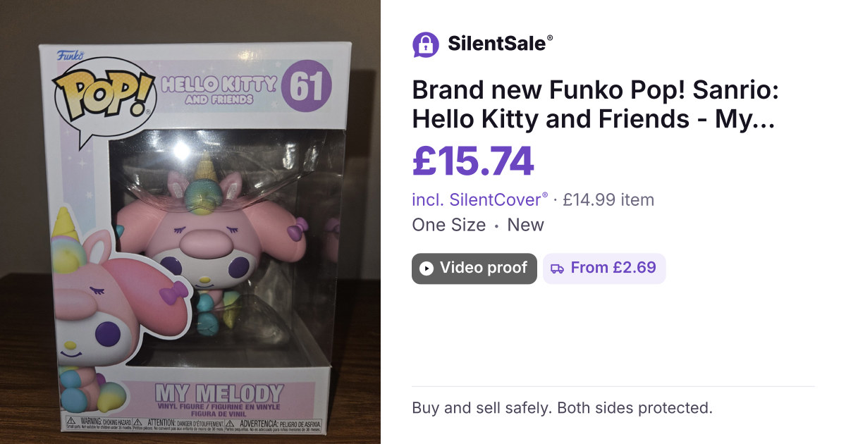 Brand new Funko Pop! Sanrio: Hello Kitty and Friends - My Melody Unicorn Party Vinyl Figure