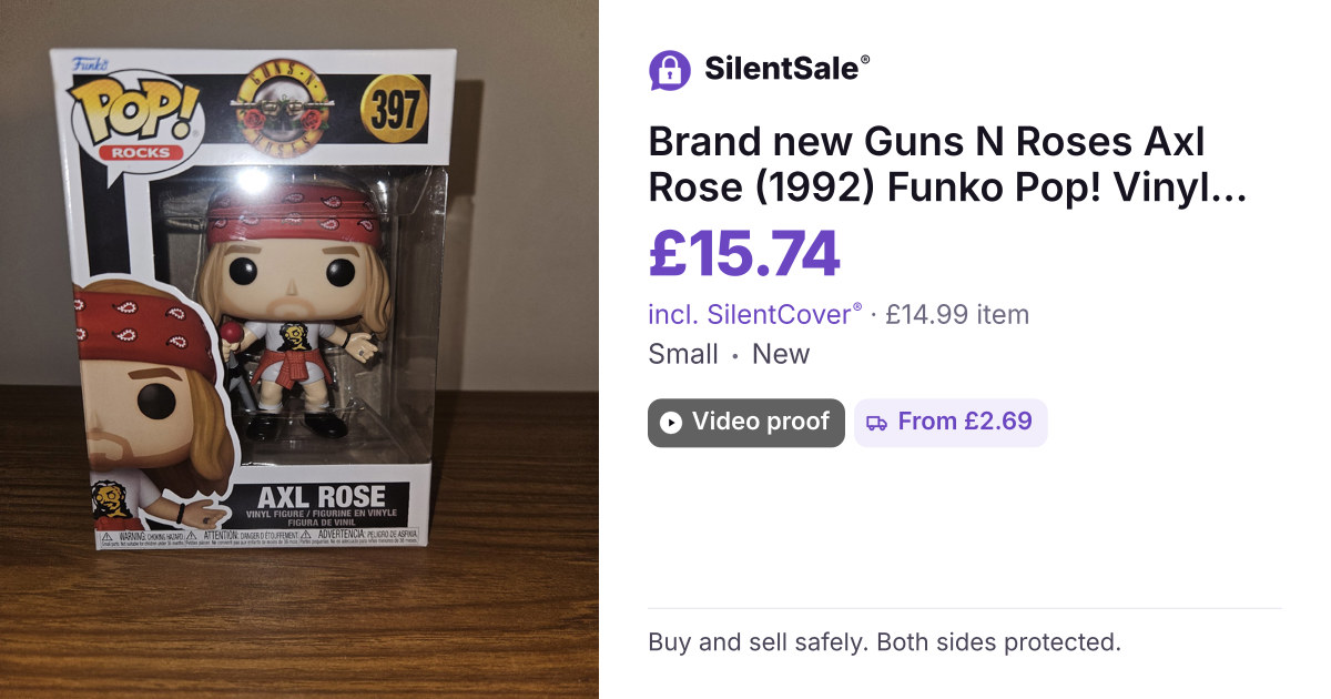 Brand new Guns N  Roses Axl Rose (1992) Funko Pop! Vinyl Figure #397