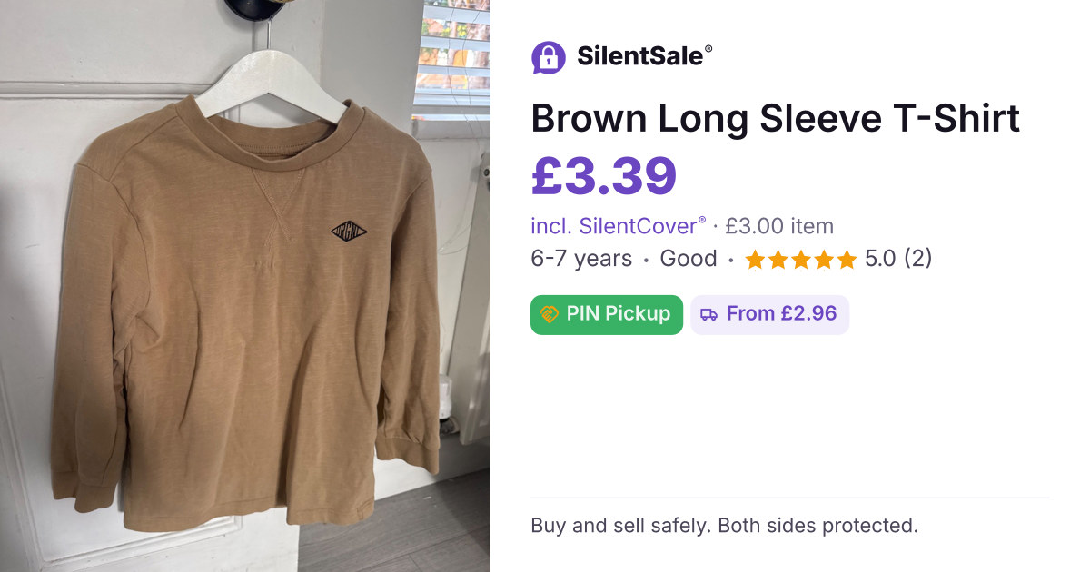 Brown Long Sleeve T-Shirt
