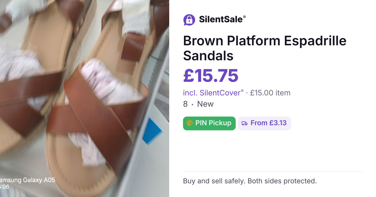 Brown Platform Espadrille Sandals