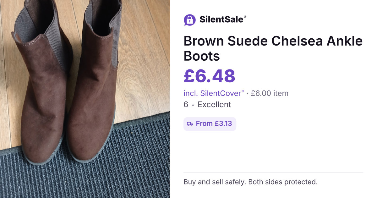 Brown Suede Chelsea Ankle Boots