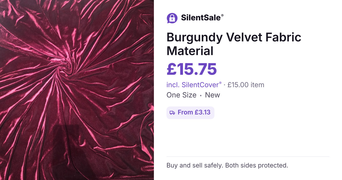Burgundy Velvet Fabric Material