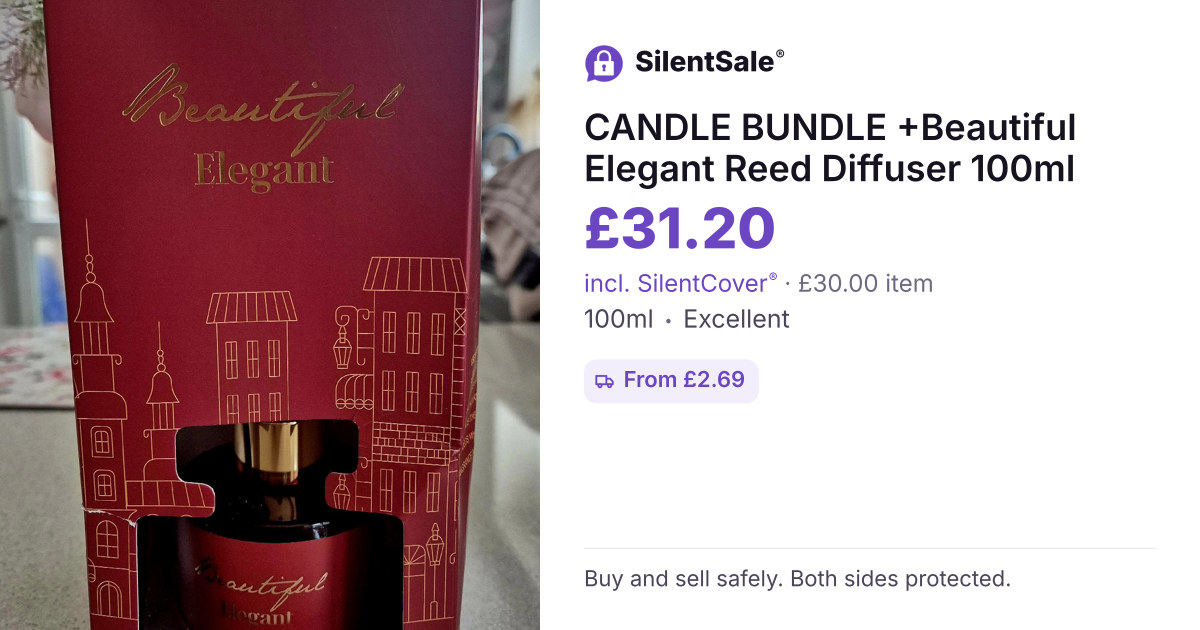 CANDLE BUNDLE +Beautiful Elegant Reed Diffuser 100ml