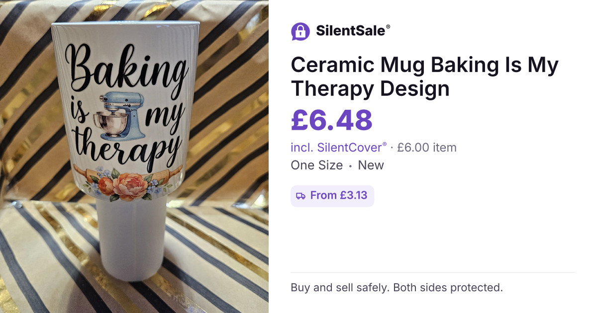 Ceramic Mug Baking Is My Therapy Design