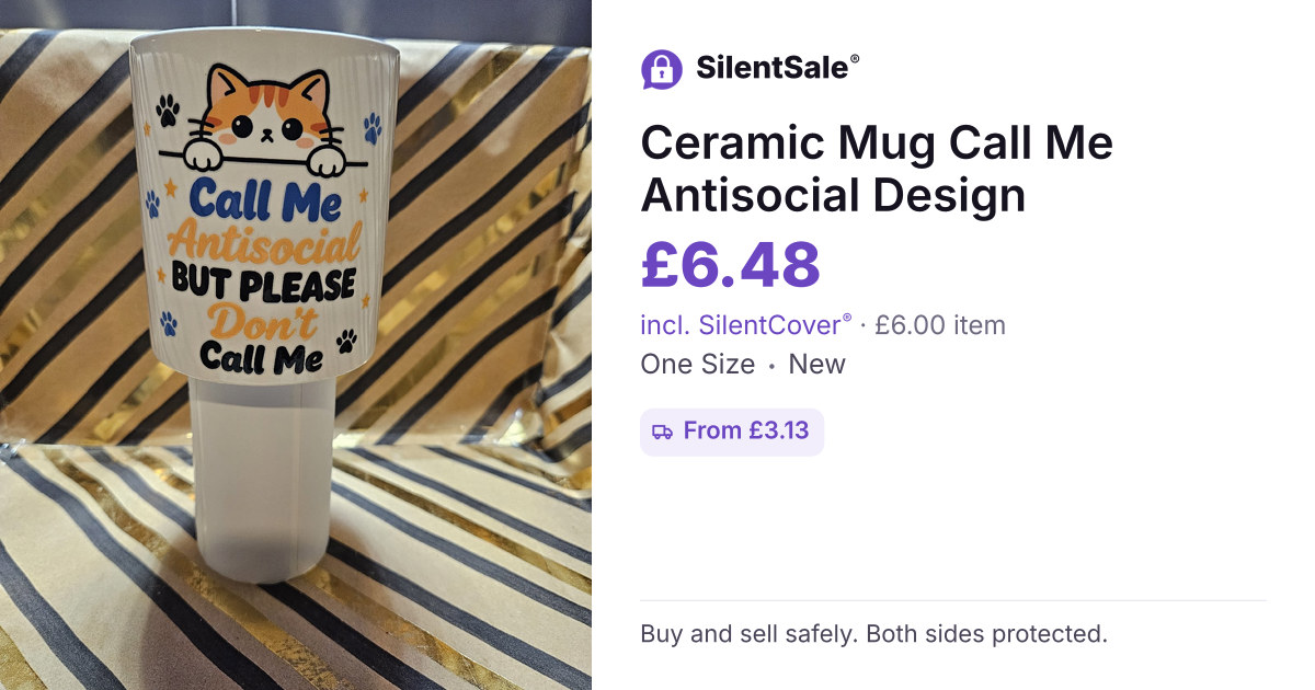 Ceramic Mug Call Me Antisocial Design