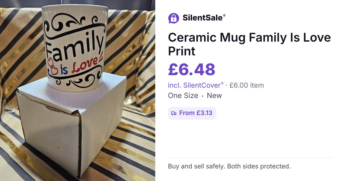 Ceramic Mug Family Is Love Print