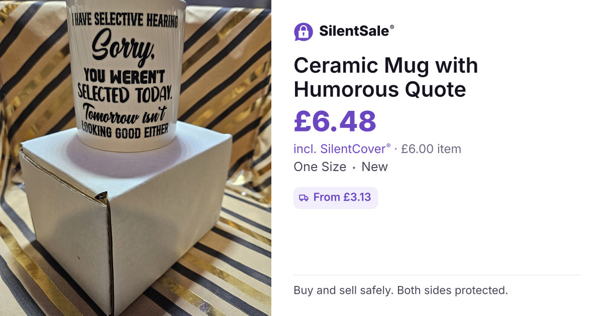 Ceramic Mug with Humorous Quote