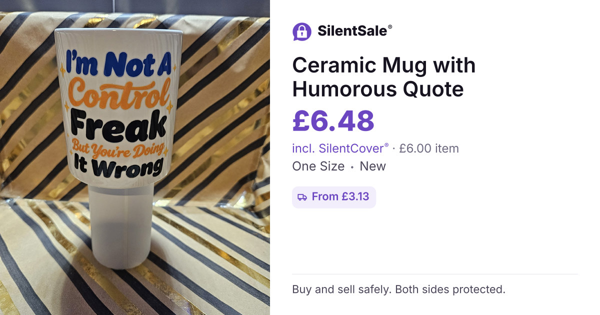 Ceramic Mug with Humorous Quote