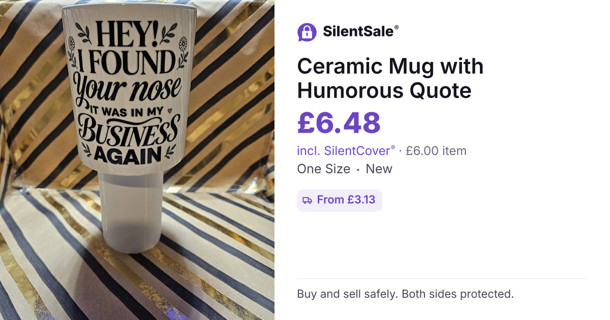 Ceramic Mug with Humorous Quote